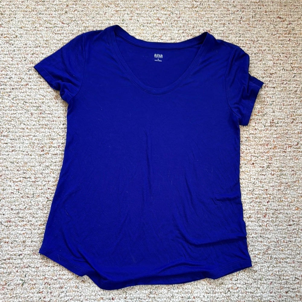 Fitted Blue Short Sleeve T-Shirt
